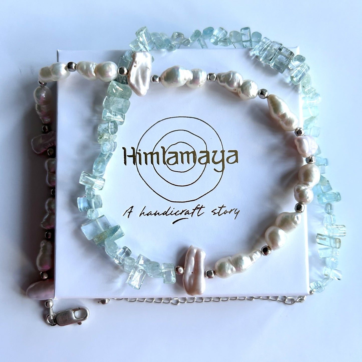 Ädelsten Baroque Pearls Aquamarine