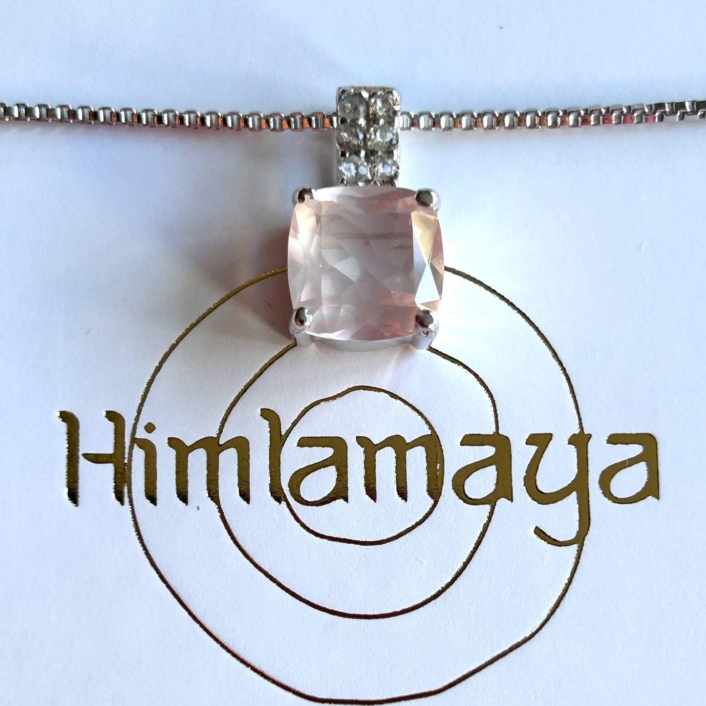 Ädelsten RoseQuartz and White Topaz