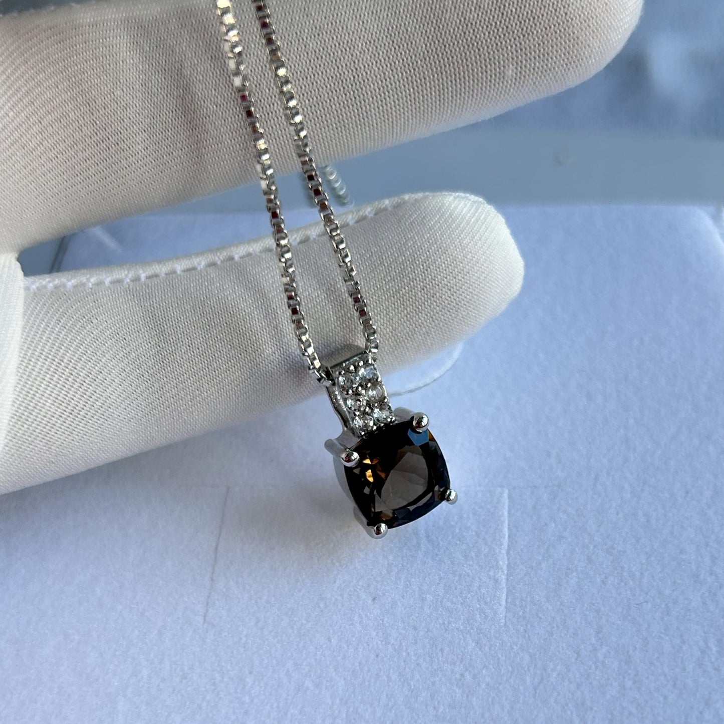 Ädelsten Smoky Quartz and White Topaz
