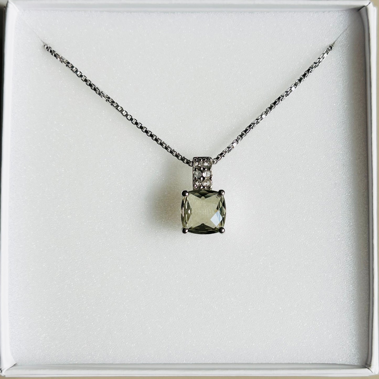 Ädelsten Green Amethyst and White Topaz