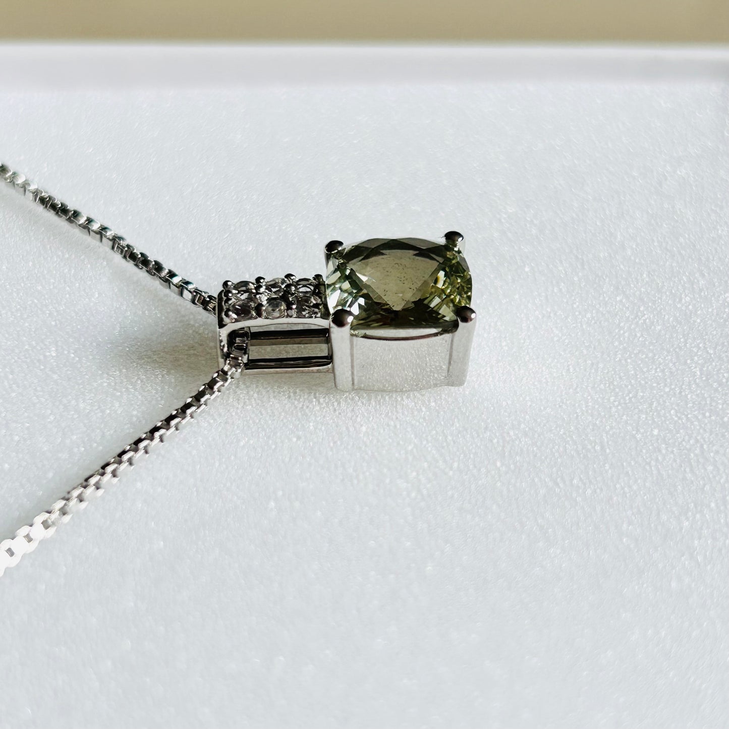Ädelsten Green Amethyst and White Topaz