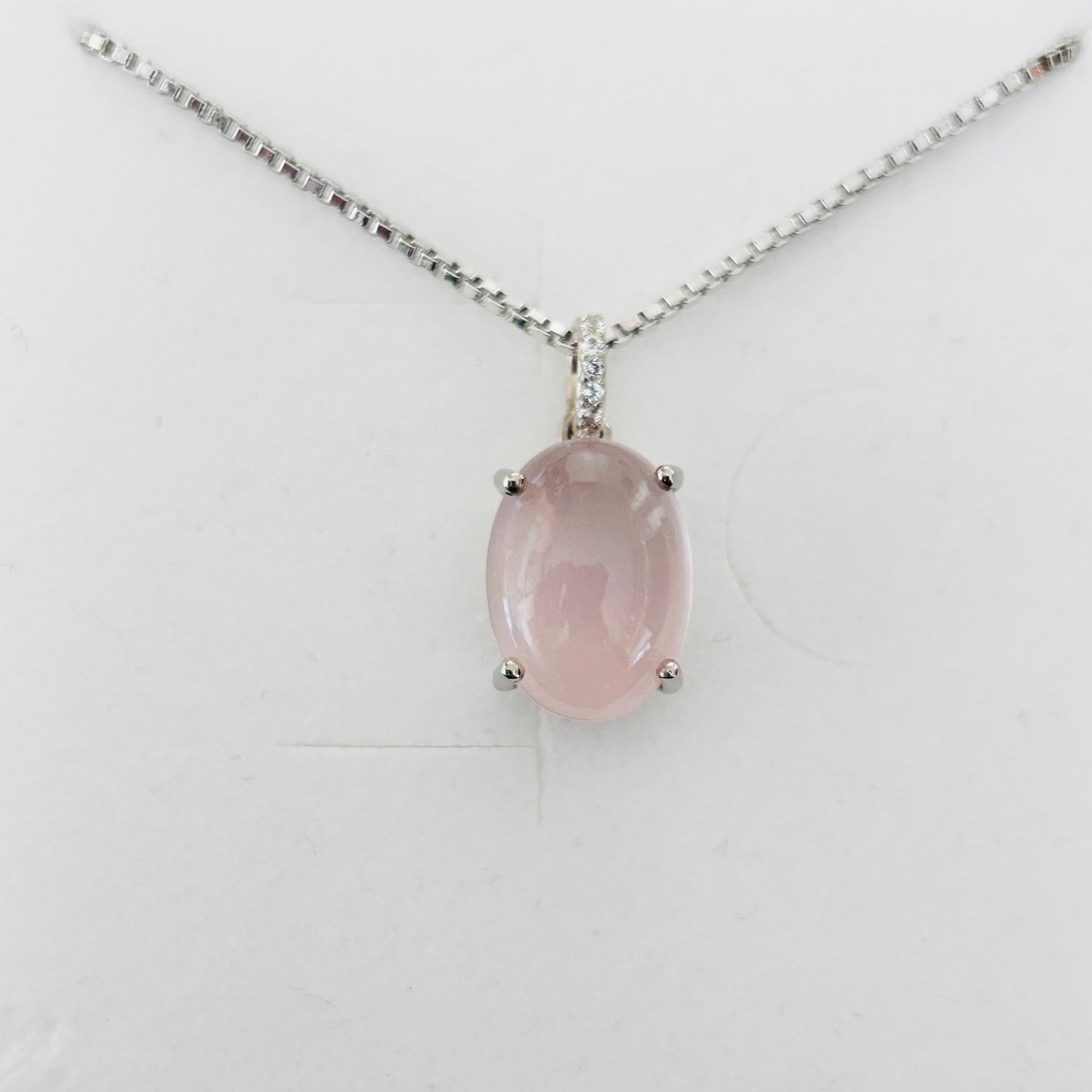 Ädelsten Rosequartz and Topaz