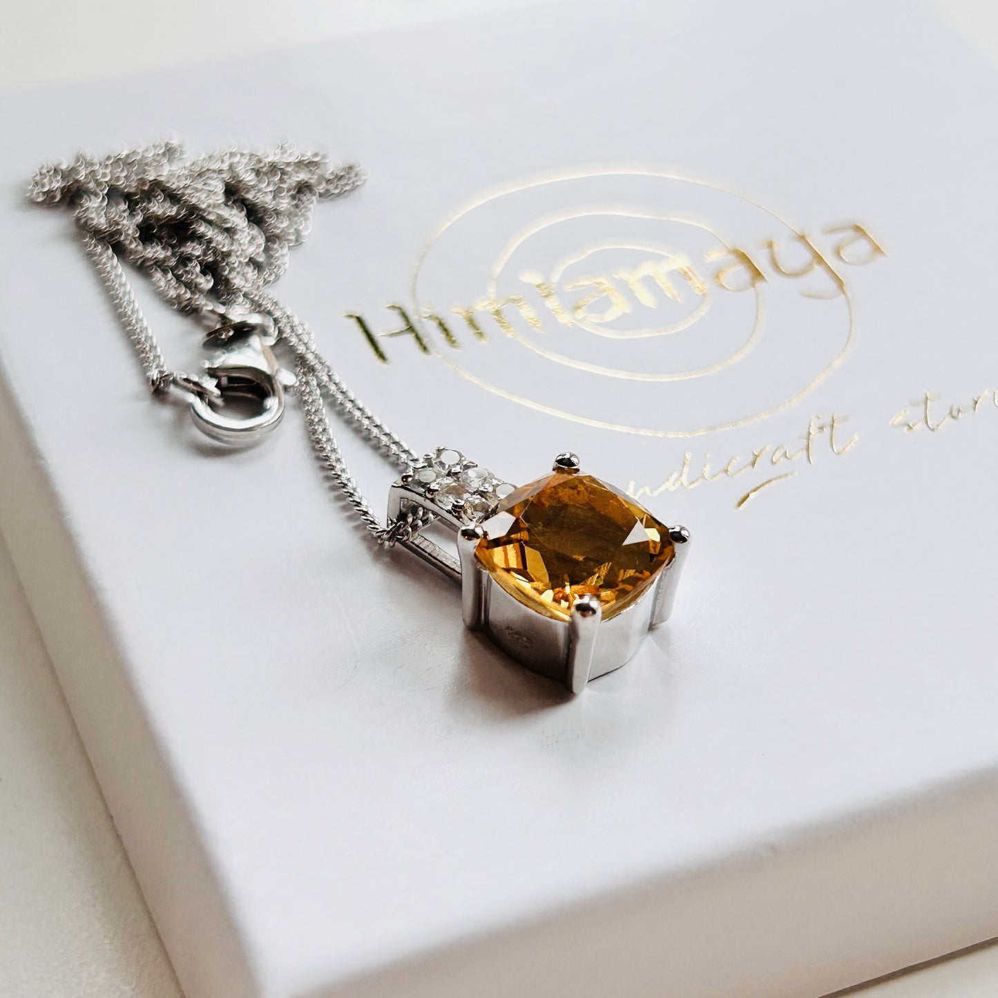 Ädelsten Citrine and White Topaz