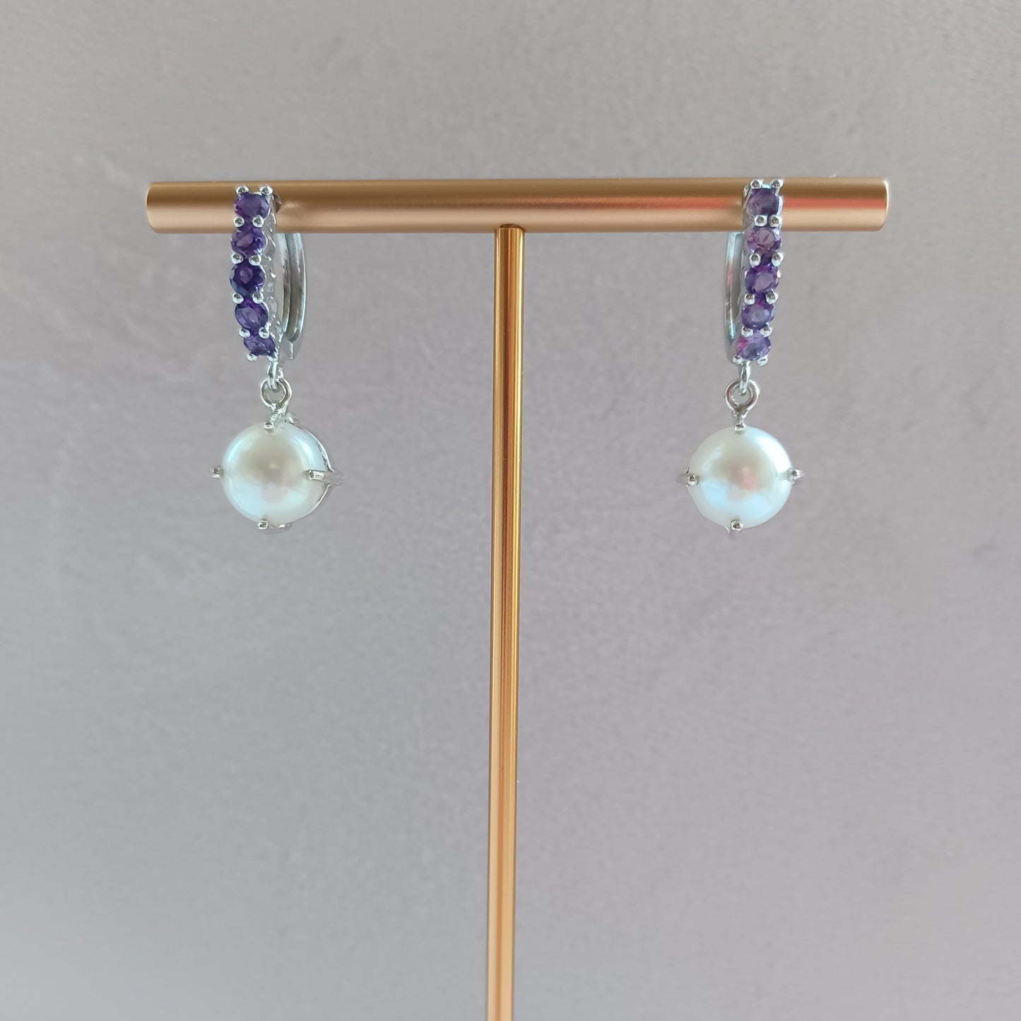 Ädelsten Amethyst and Pearl