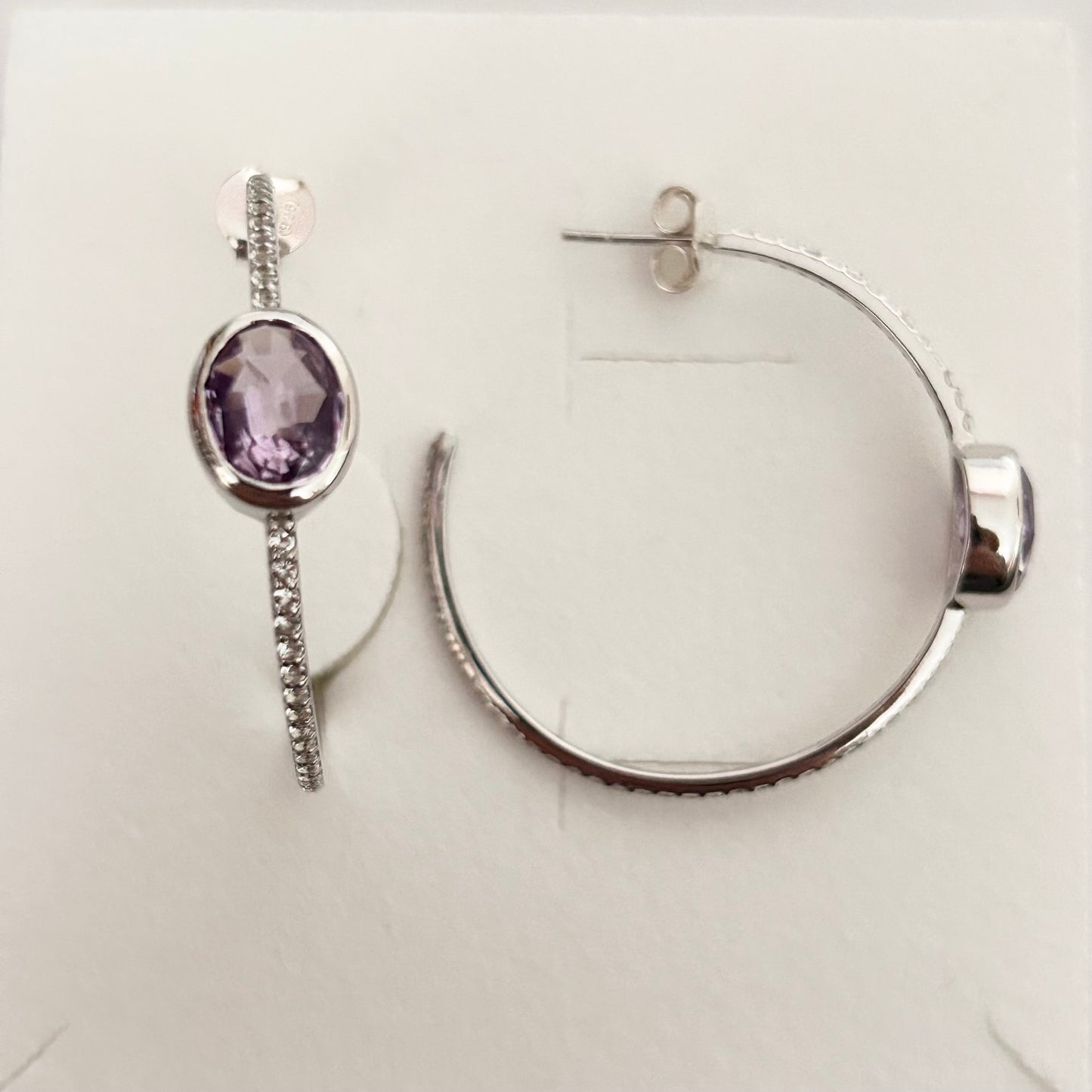 Ädelsten Amethyst and White Topaz