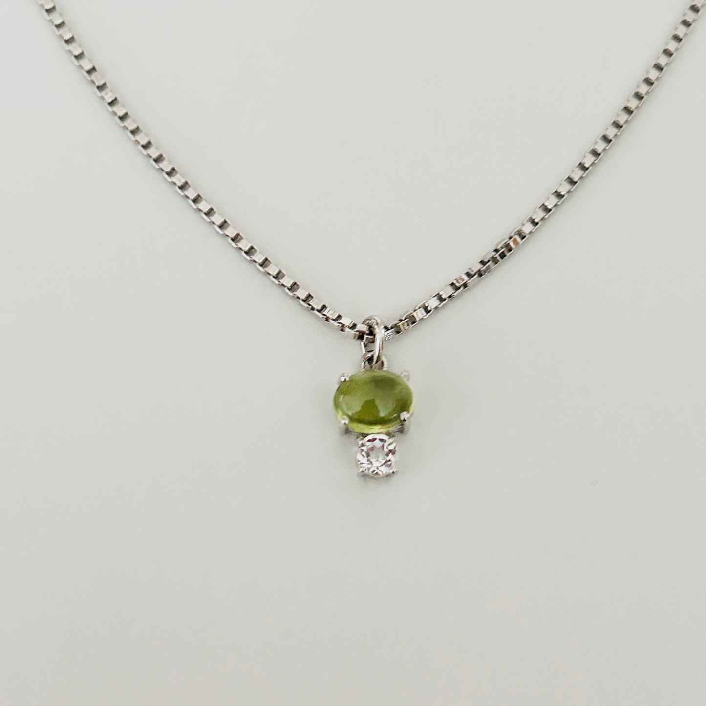 Ädelsten Peridot White Topaz