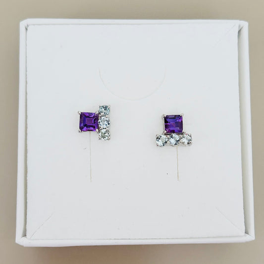 Ädelsten Amethyst Aquamarine