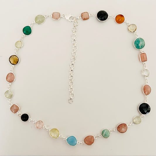 Ädelsten Happy Holi Multi Gemstone Necklace