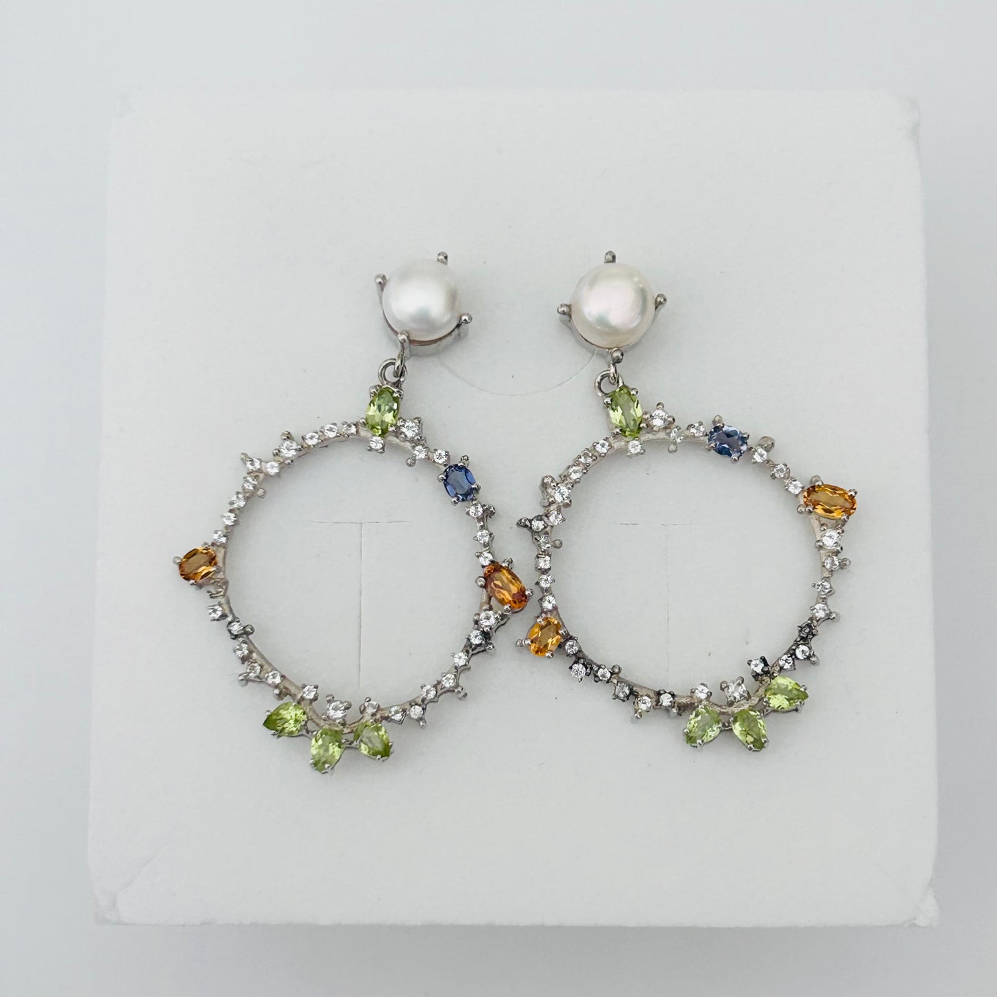 Ädelsten Gemstone Dream with Pearl Peridot Iolite Citrine White Topaz