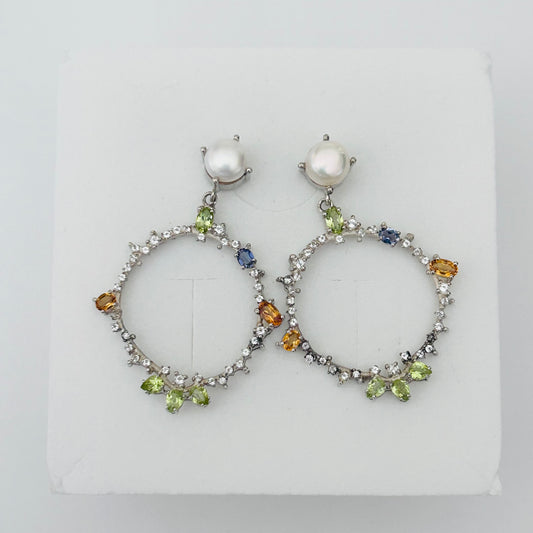 Ädelsten Gemstone Dream with Pearl Peridot Iolite Citrine White Topaz