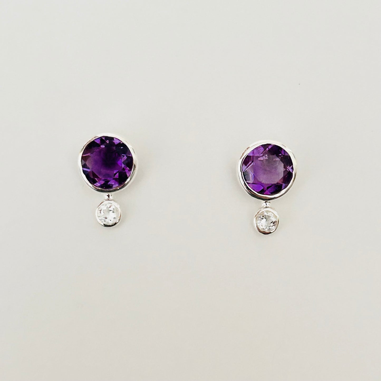 Ädelsten Amethyst White Topaz