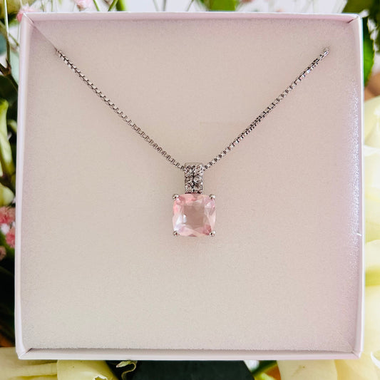 Ädelsten RoseQuartz and White Topaz