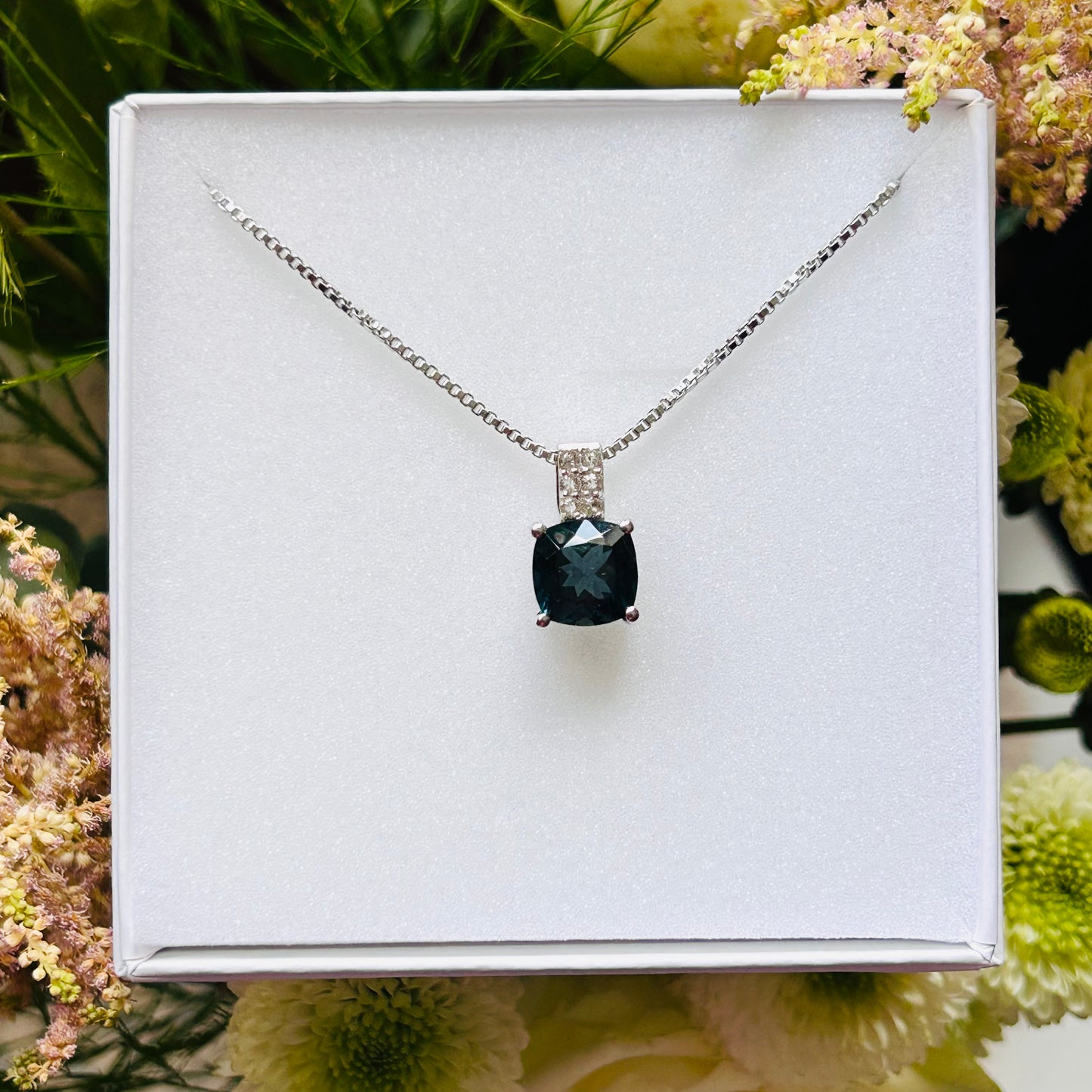 Ädelsten London blue Topaz White Topaz