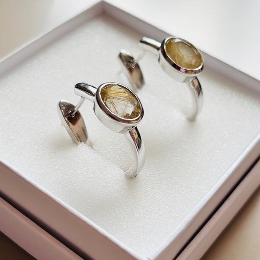 Ädelsten Golden Rutile Quartz
