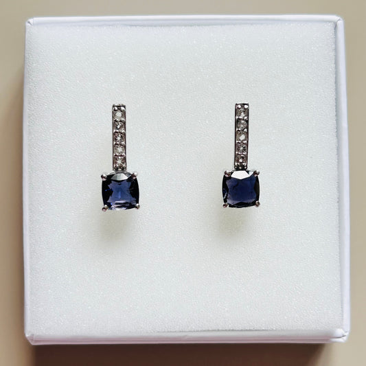 Ädelsten Iolite and White Topaz