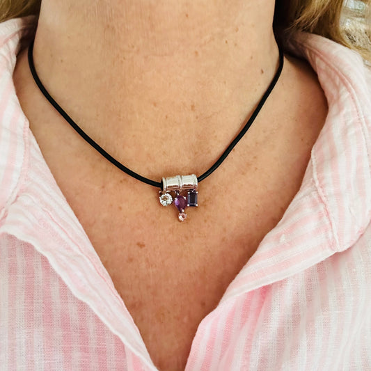 Ädelsten Aquamarine Amethyst Tourmaline Iolite