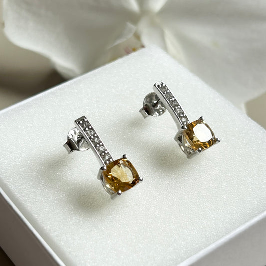 Ädelsten Citrine and White Topaz