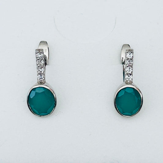 Ädelsten Green Onyx White Topaz