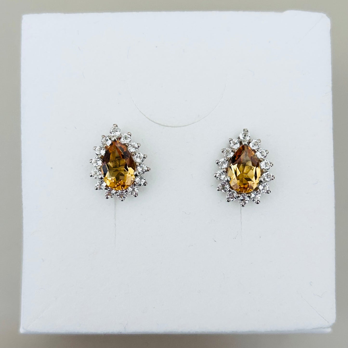 Ädelsten Citrine and White Topaz