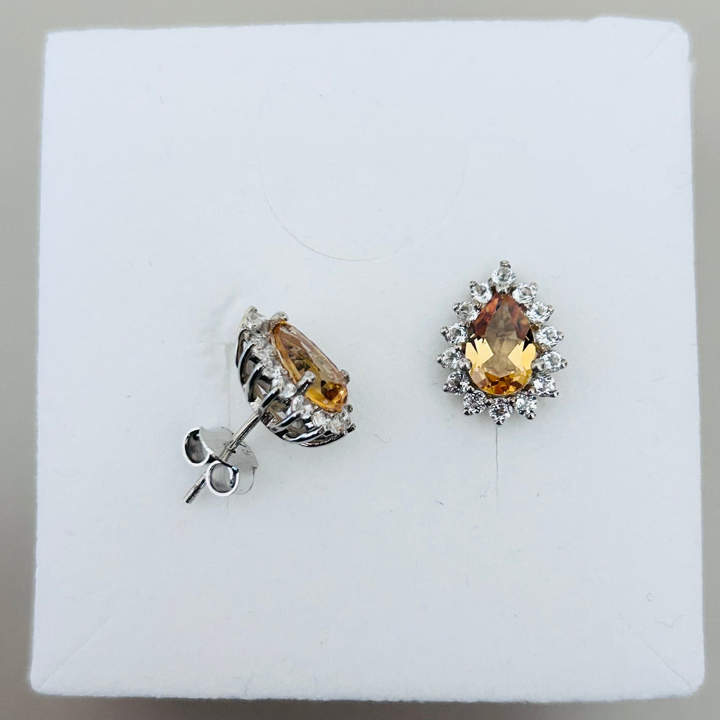 Ädelsten Citrine and White Topaz