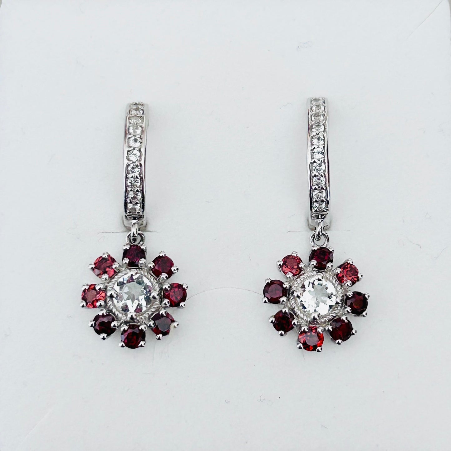 Ädelsten Garnet White Topaz