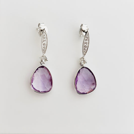 Ädelsten Amethyst and White Topaz