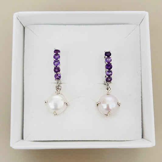 Ädelsten Amethyst and Pearl