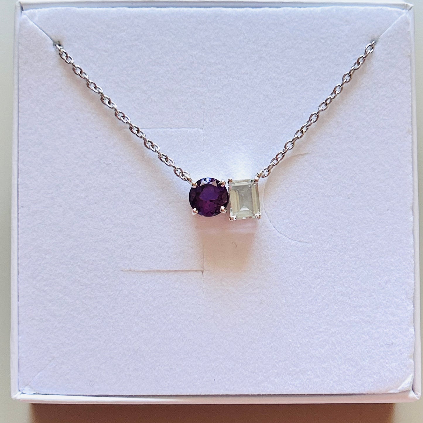 Ädelsten Aquamarine and Amethyst