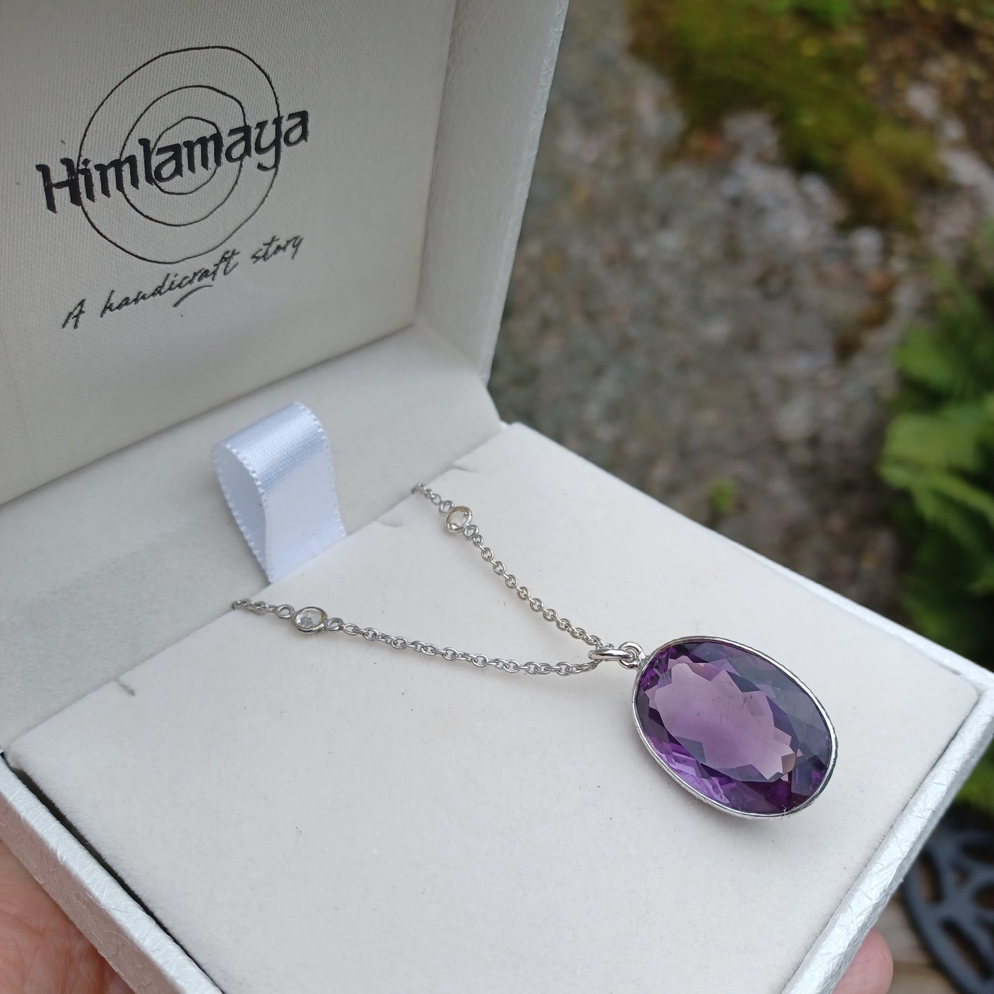 Ädelsten Amethyst and White Topaz