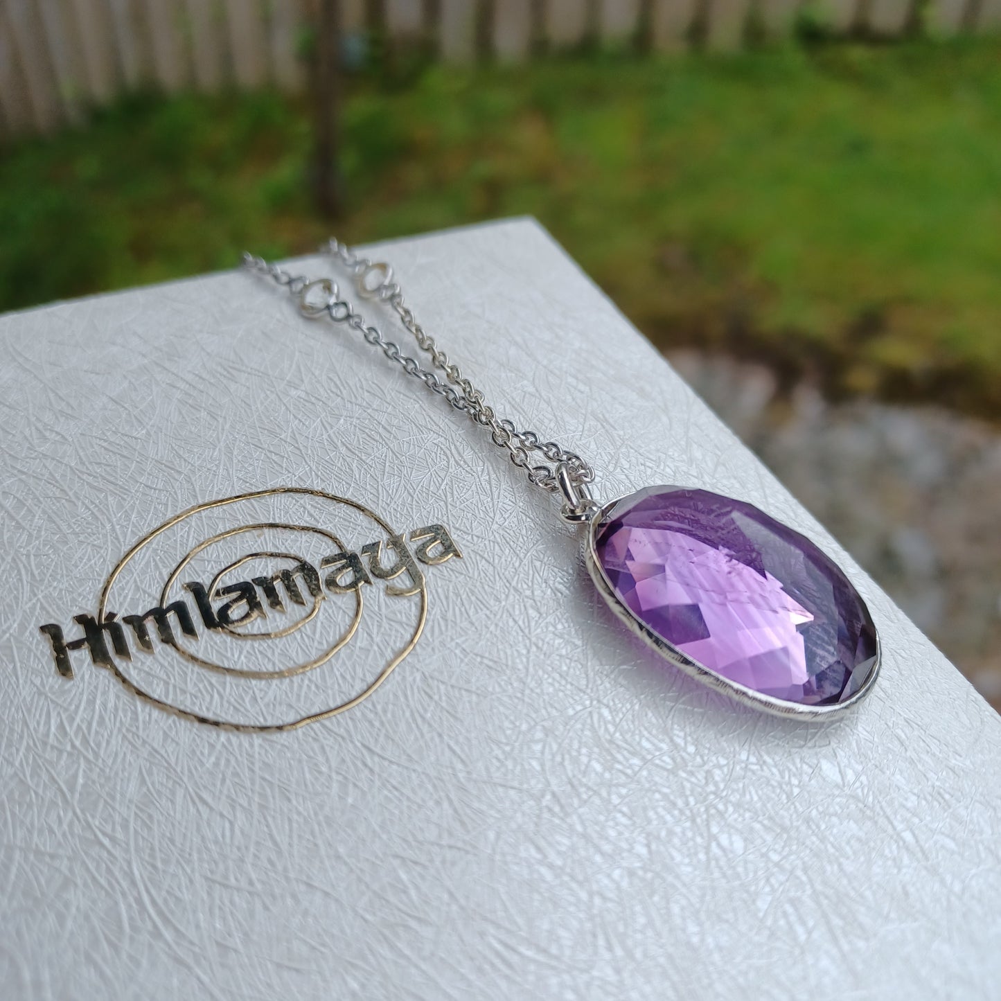 Ädelsten Amethyst and White Topaz