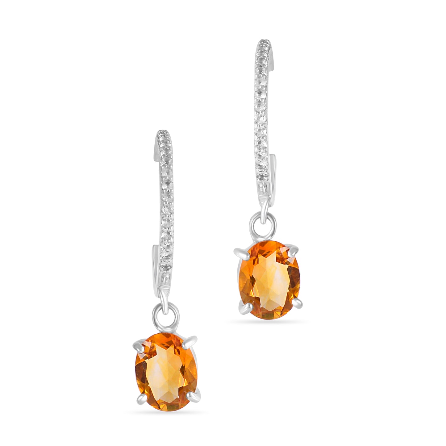 Ädelsten Citrine and White Topaz